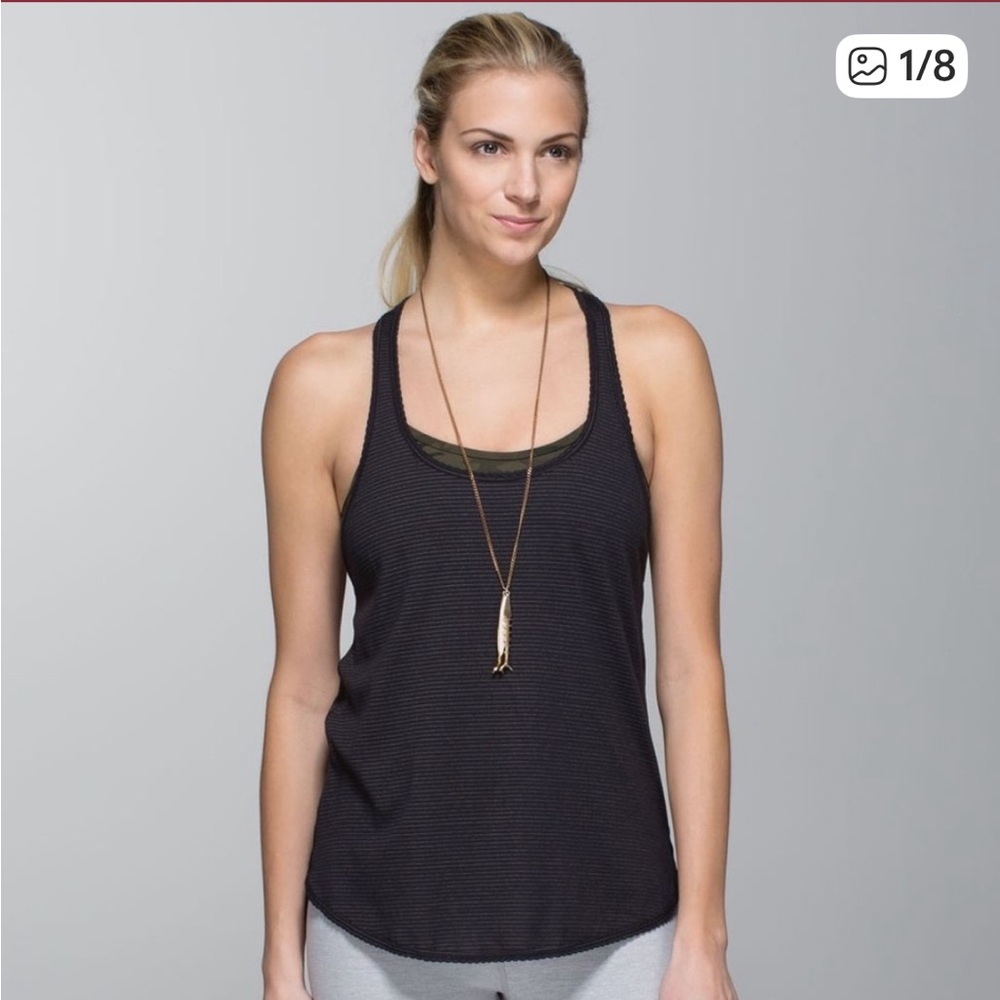 lululemon athletica Black 105 F Singlet Racerback Tank Top